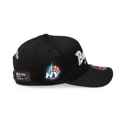 Allstar Script Patch Brooklyn Nets Black - Mitchell & Ness