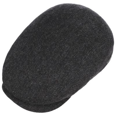 Driver Cap Wool Herringbone Dark Grey Stetson