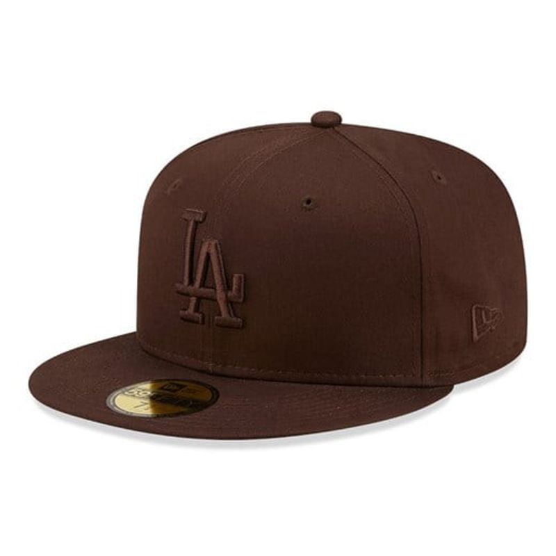 LA Dodgers League Essential 59fifty Fitted Cap Brown - New Era