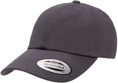 Yupoong dad cap low profile cotton twill dark grey keps