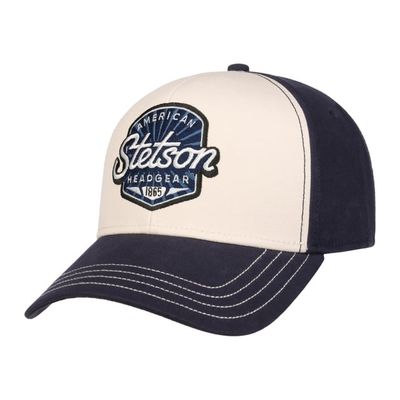 Stetson American Headgear 1865 baseballkeps i beige och navy