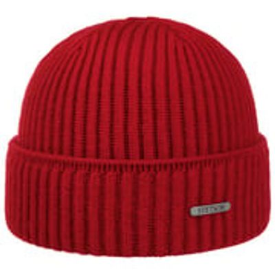 Stetson Parkman Knit Beanie Red Röd stickad mössa, Stetson Parkman Knit Beanie Red.