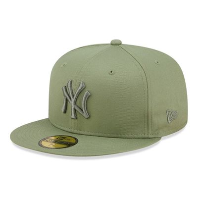 New Era 59FIFTY New York Yankees MLB League Essential Green Ljusgrön New Era 59FIFTY New York Yankees MLB League Essential Green med matchande NY-logga och rak skärm