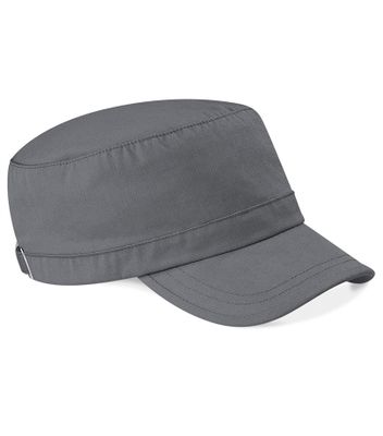 Beechfield Army Cap Grey Beechfield army keps grå i bomull med rak skärm