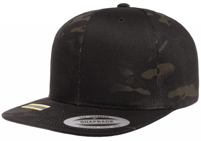 Yupoong Premium Snapback Multicam Black Yupoong Premium Snapback Multicam Black mörk camomönstrad snapbackkeps med platt skärm
