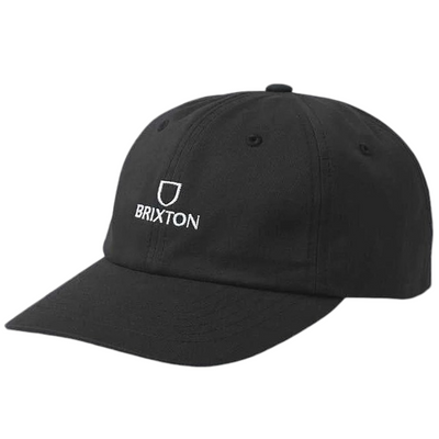 svart keps med vit Brixton logotyp