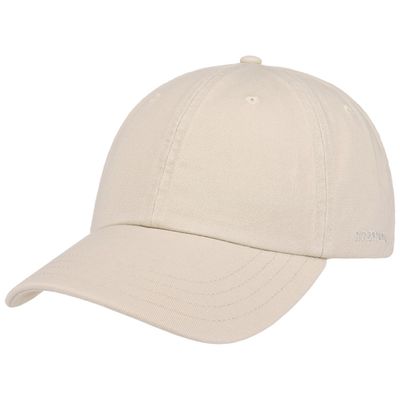 Stetson Rector Baseball Cap Light Beige Ljusbeige Stetson Rector Baseball Cap Light Beige med böjd skärm och diskret logga på sidan