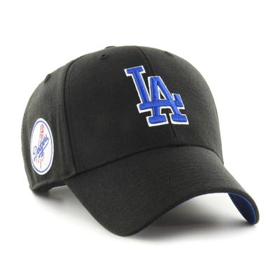 '47 Brand MLB MVP Los Angeles Dodgers Side Patch Black '47 Brand MLB MVP Los Angeles Dodgers svart keps med blåvit LA-logga och rund sidopatch