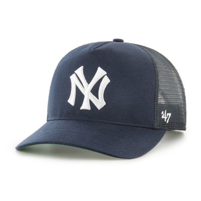 47 Brand New York Yankees Mesh Hitch Navy 47 Brand New York Yankees Mesh Hitch Navy trucker keps med navy front, mörk mesh baktill och broderad Yankees-logga.