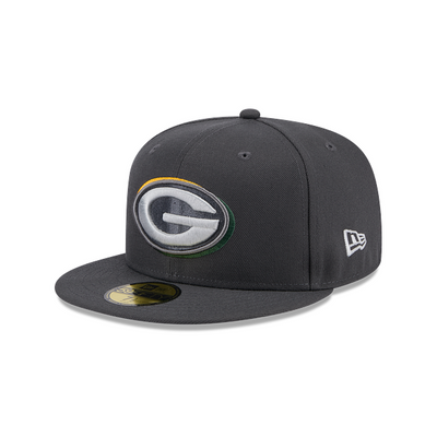 New Era 59FIFTY Green Bay Packers Dark Grey New Era 59FIFTY Green Bay Packers fitted keps i mörkgrått med broderad laglogotyp framtill, rak skärm och sidopatch.