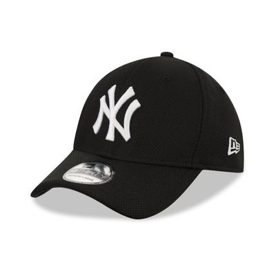 Svart keps med diamond era tyg vit new york yankees logga